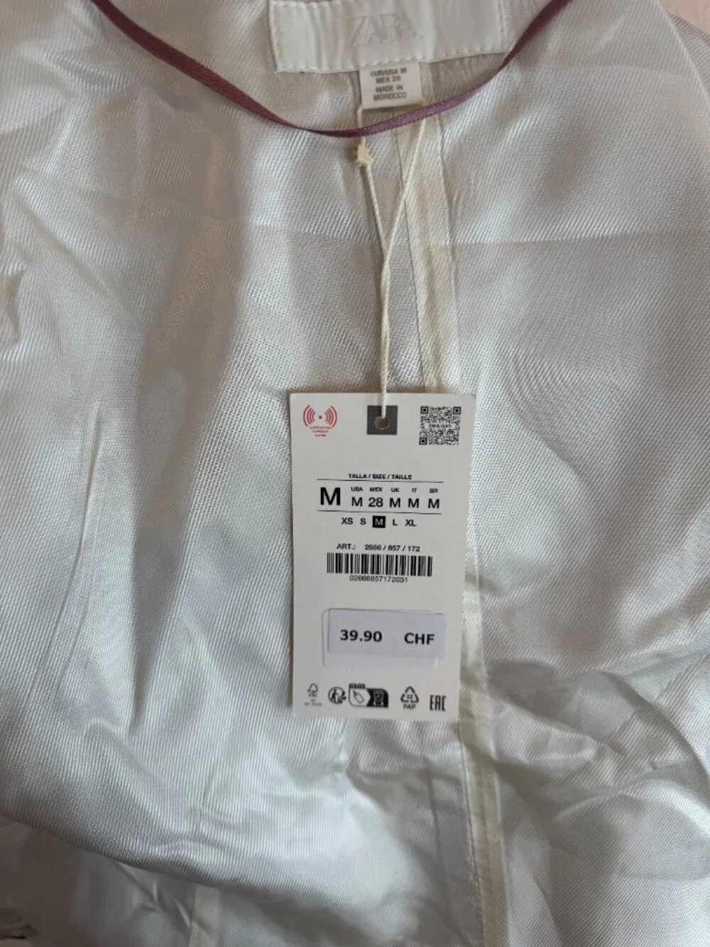 Minimalist Chic Spring Staple Marsala Linen Blend Vest Medium Zara NWT - Picture 6 of 11